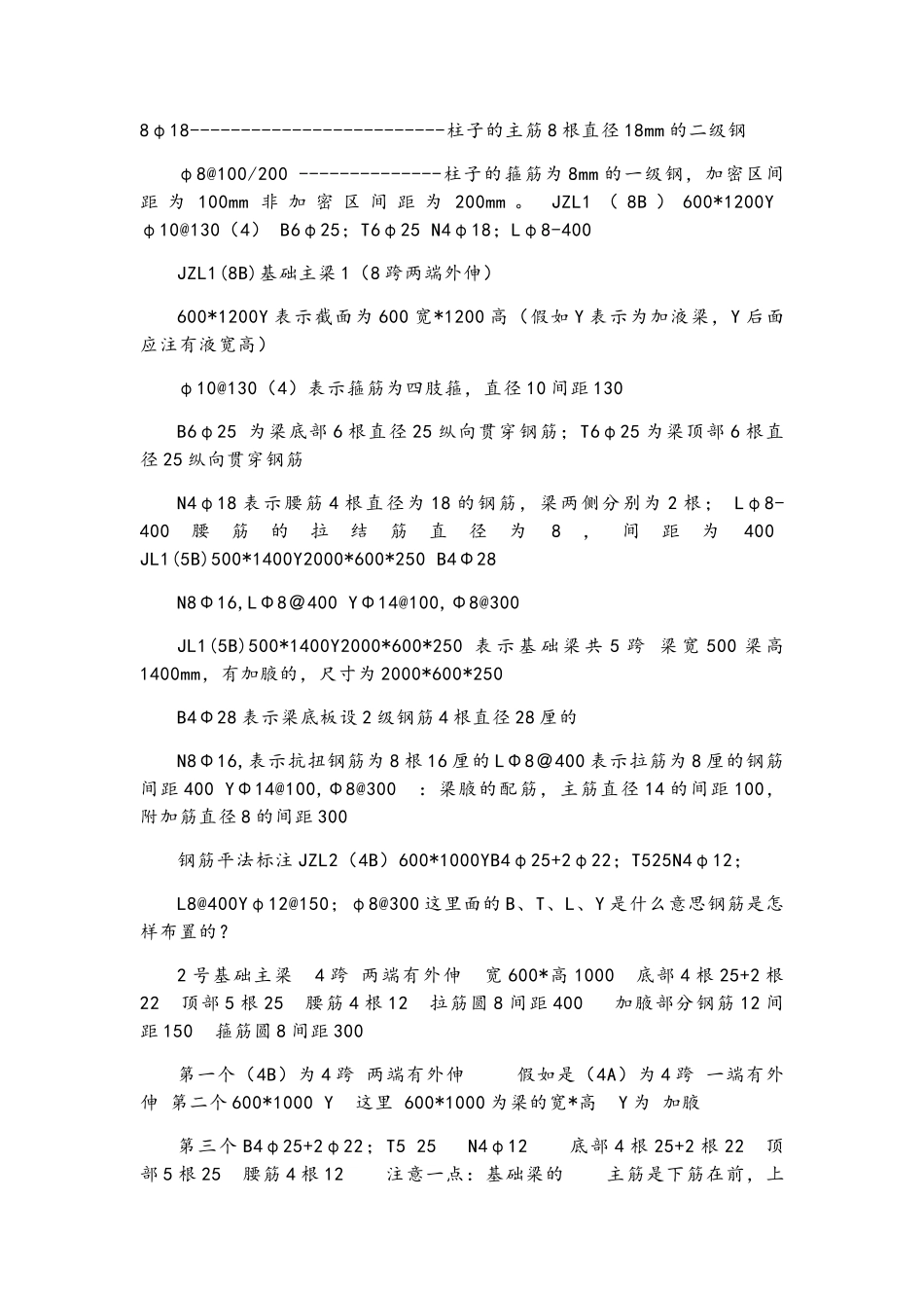 钢筋平法标注在图纸中的含义_第3页