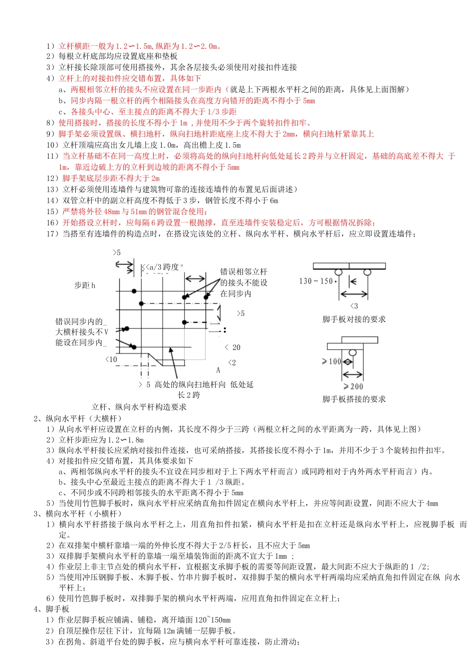 钢管脚手架施工规范及注意事项_第2页