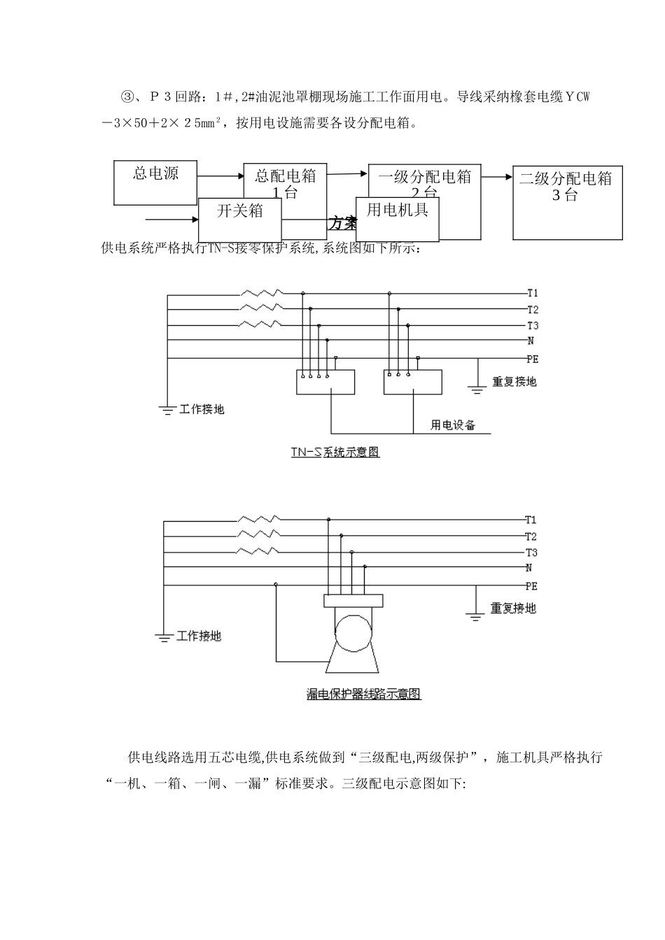 钢结构临时用电施工方案_第3页