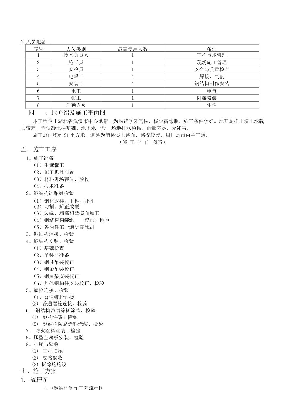 钢结构厂房施工组织设计2_第3页