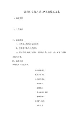 铁路承台施工方案