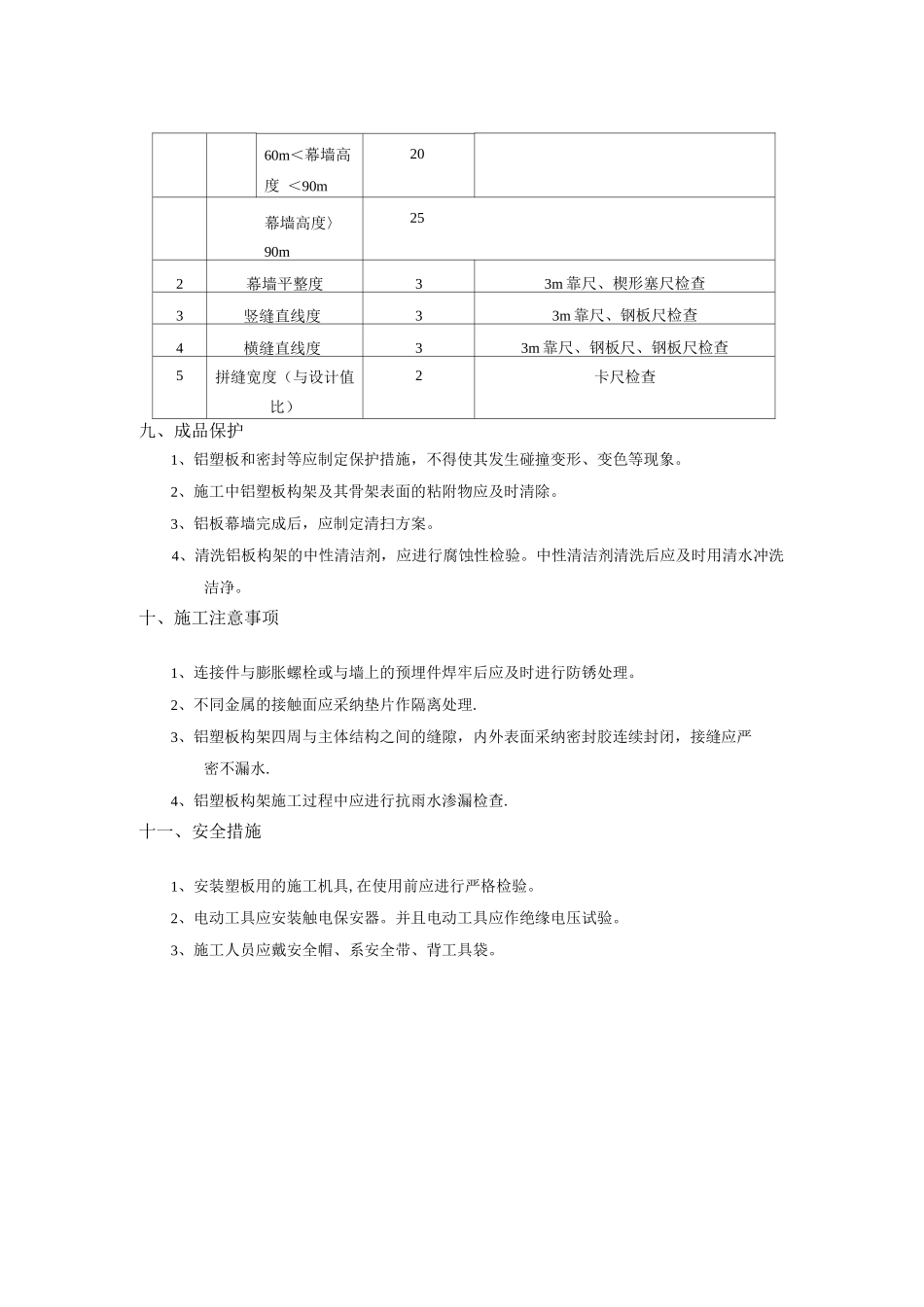 铝塑板门头干挂铝塑板施工方案_第3页