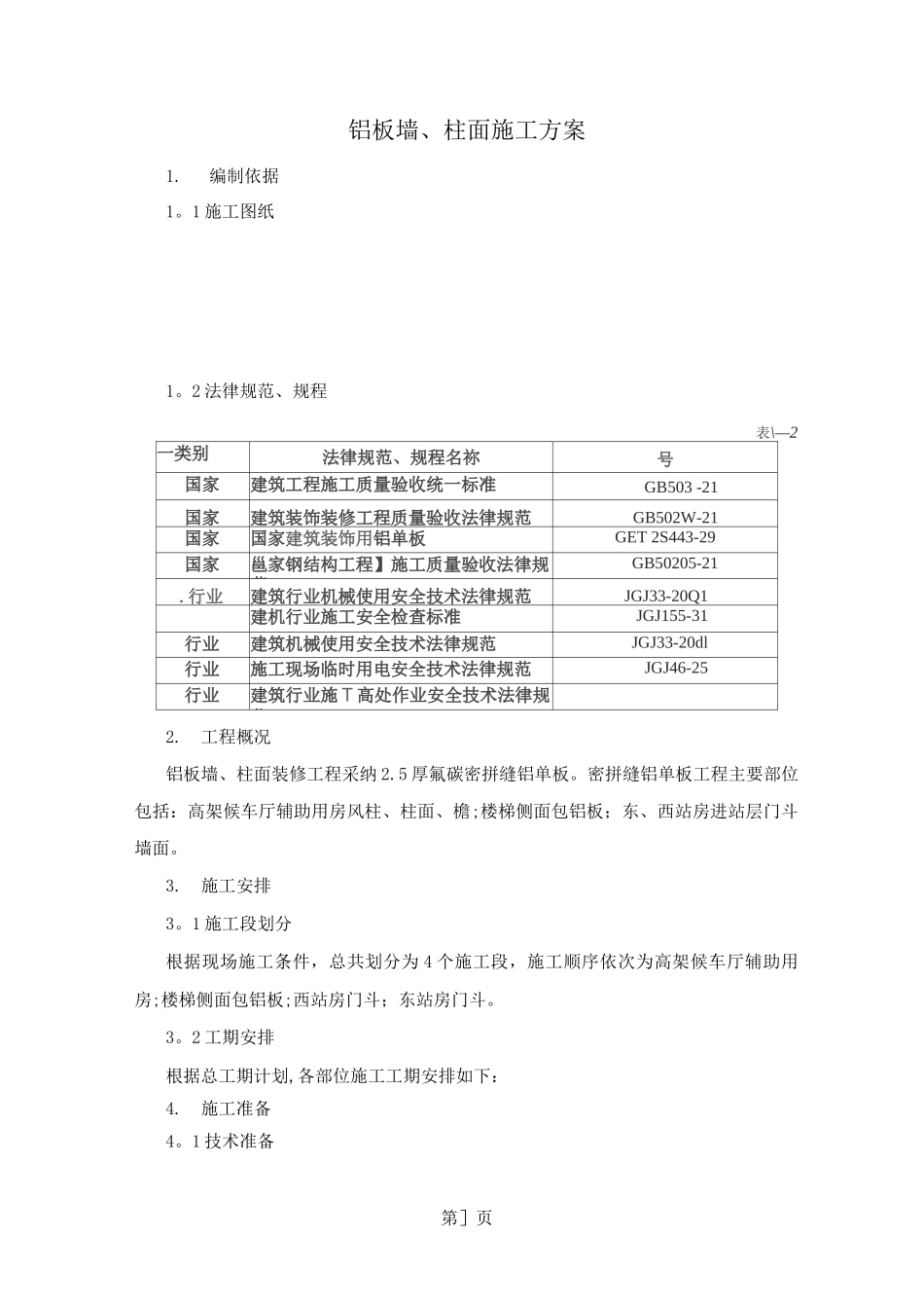铝板干挂施工方案_第1页
