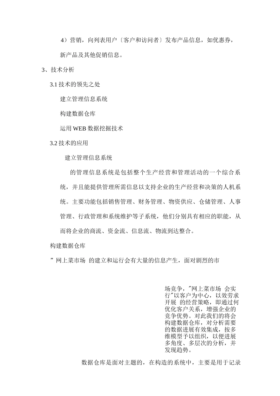 销售计划-网上菜市场_第3页