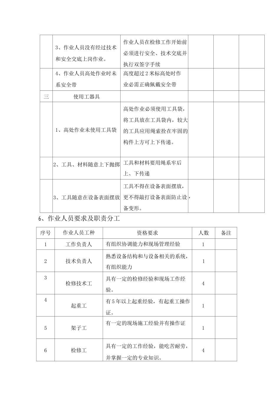 锅炉一次风机大修作业指导书_第3页