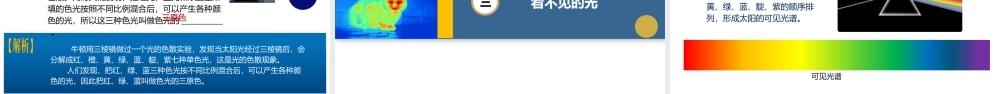  25秋人教八年级物理上册高效课堂4.5+光的色散（教学课件）