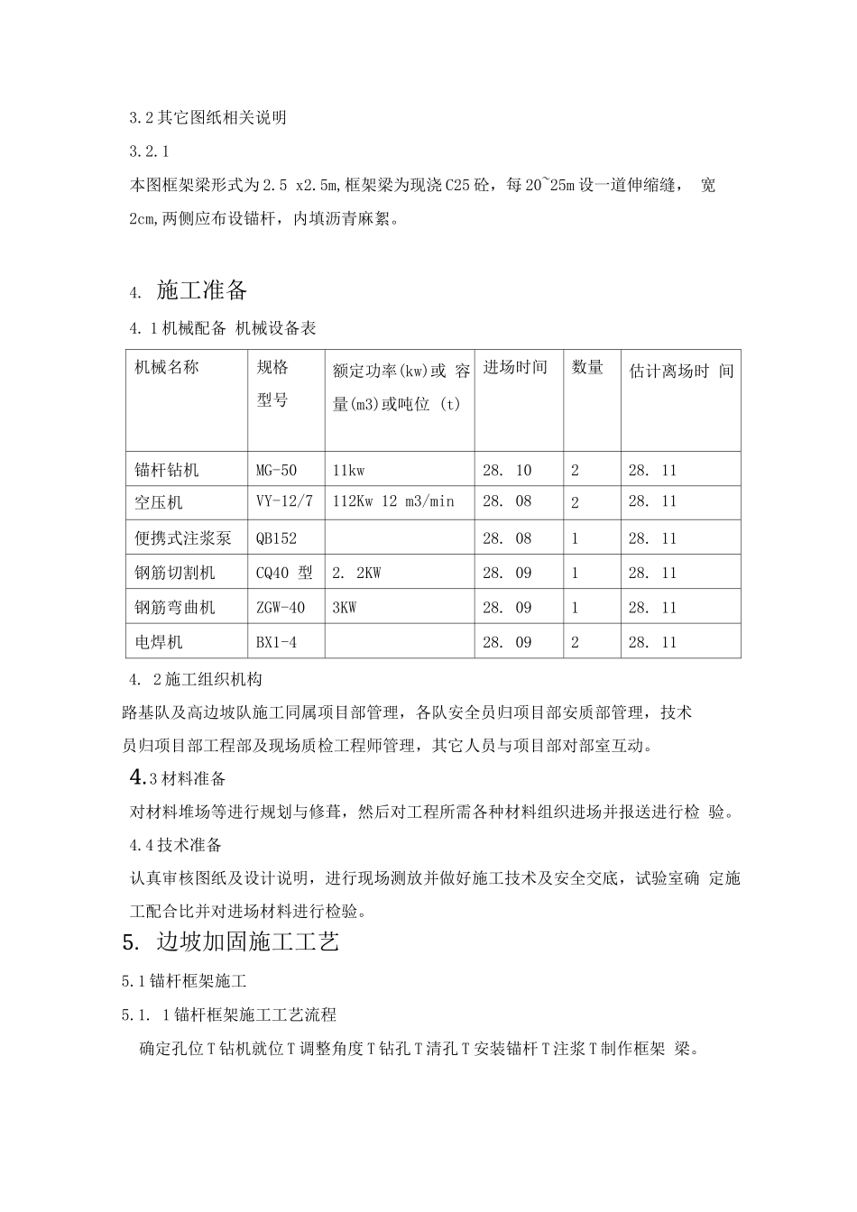 锚杆框架梁施工技术方案_第3页