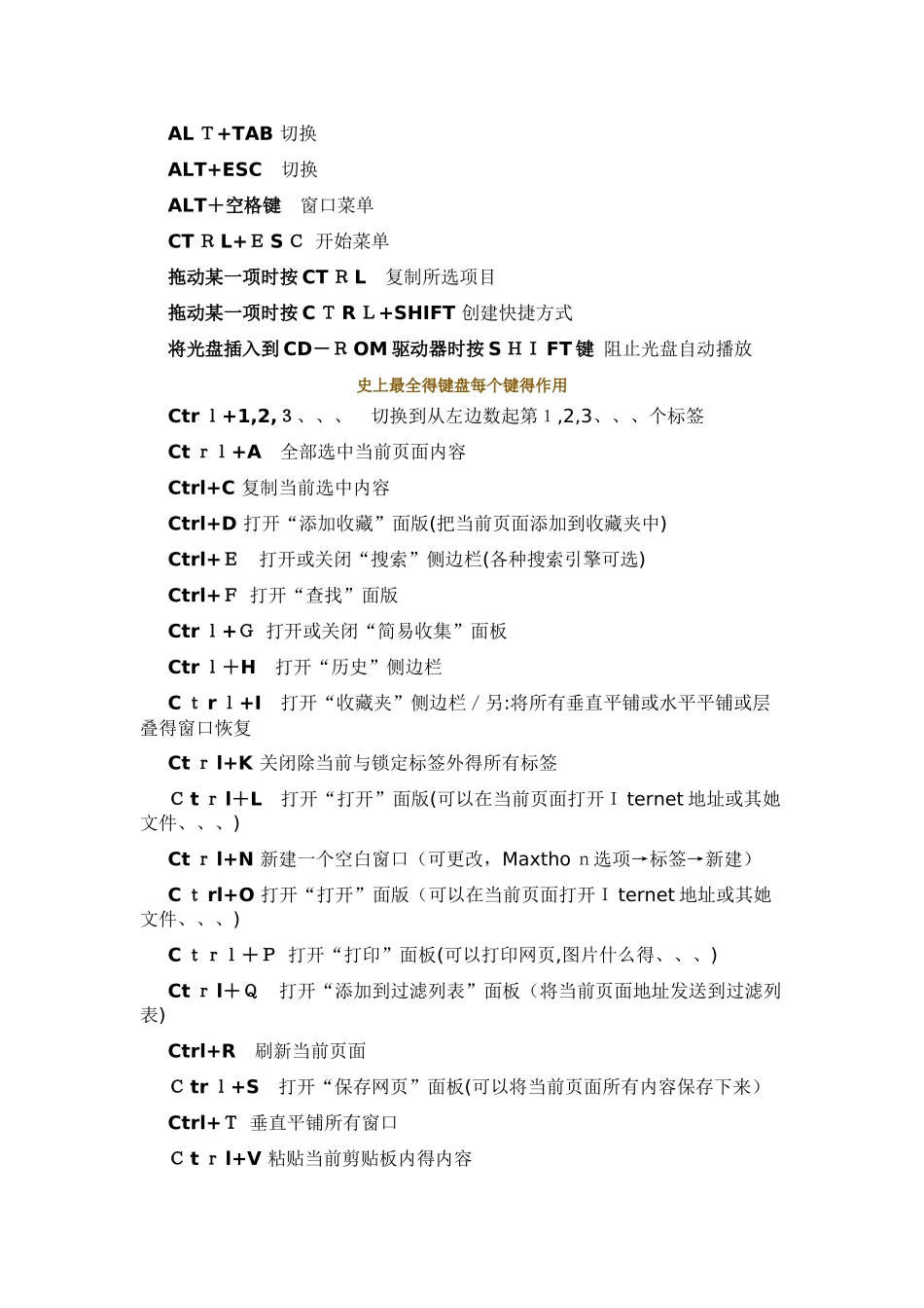 键盘每个键的作用_第2页