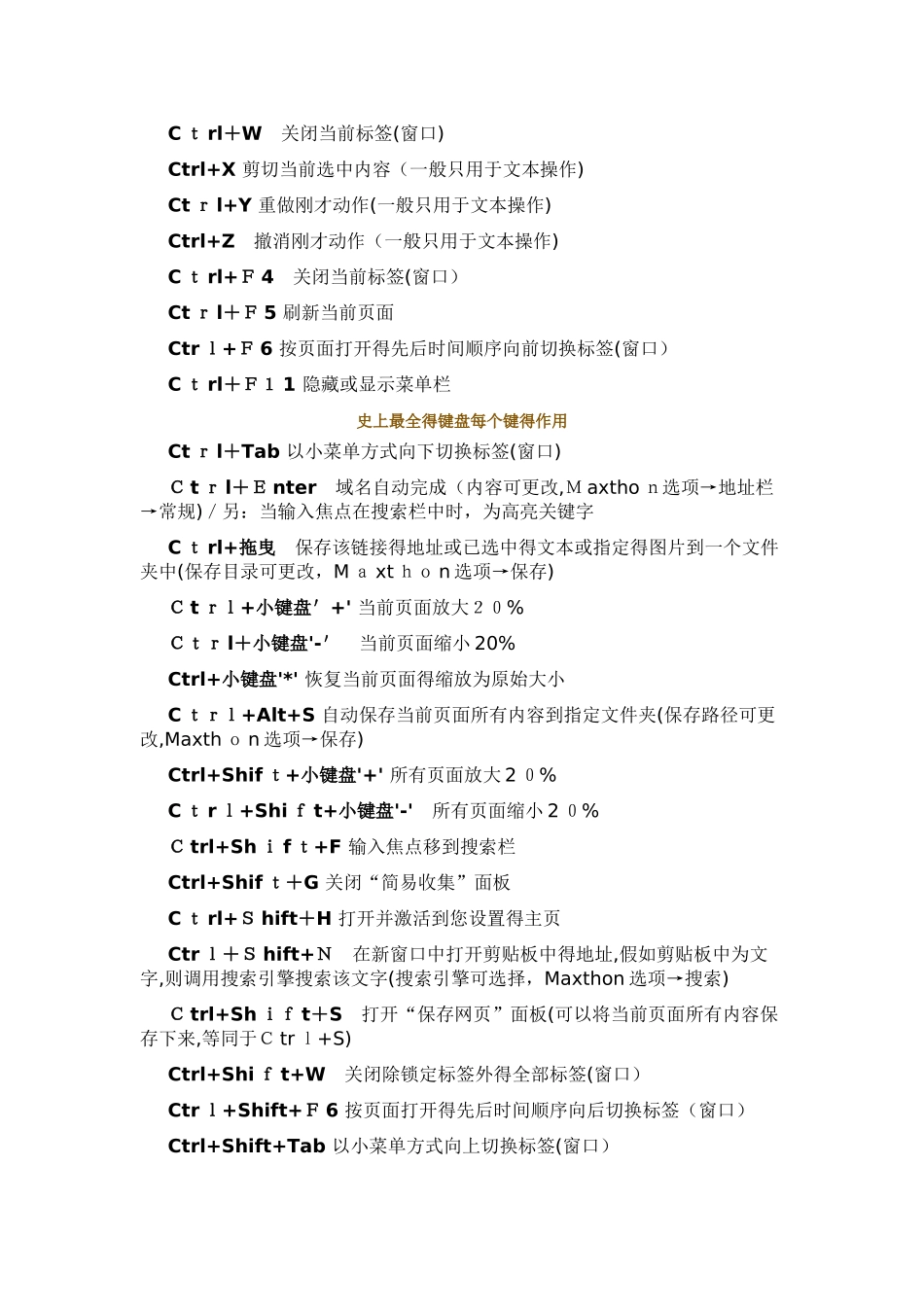 键盘每个键的作用_第3页