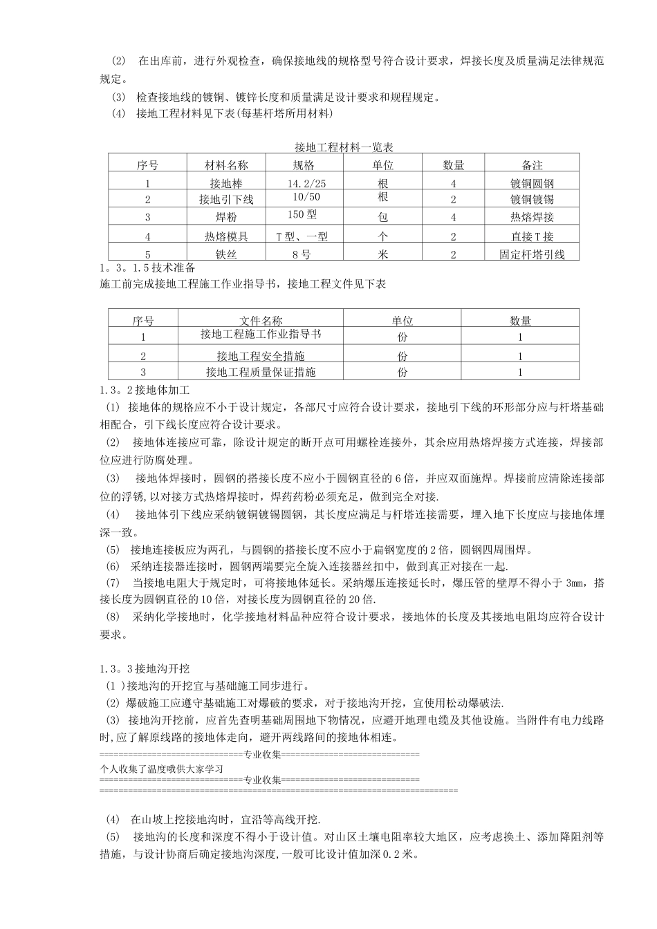 镀铜钢接地施工方案_第2页