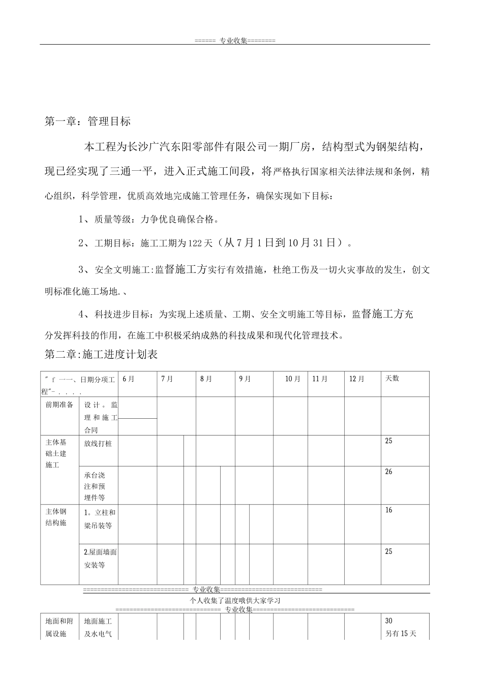 长沙广汽东阳汽车零部件有限公司期厂房施工管理计划书_第3页