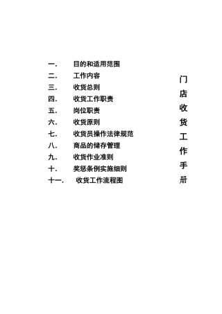 门店收货手册