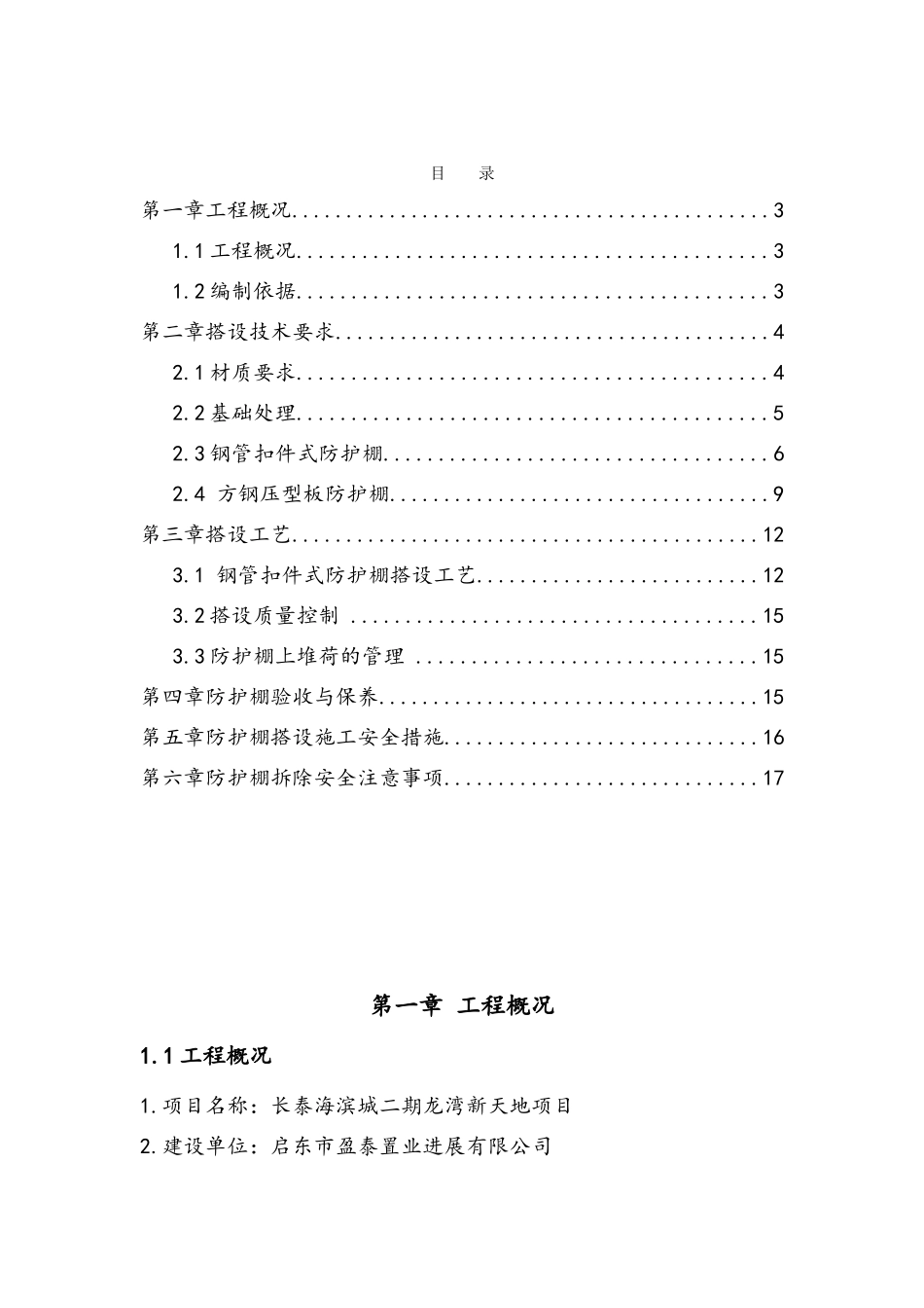 防护棚搭设施工方案_第2页