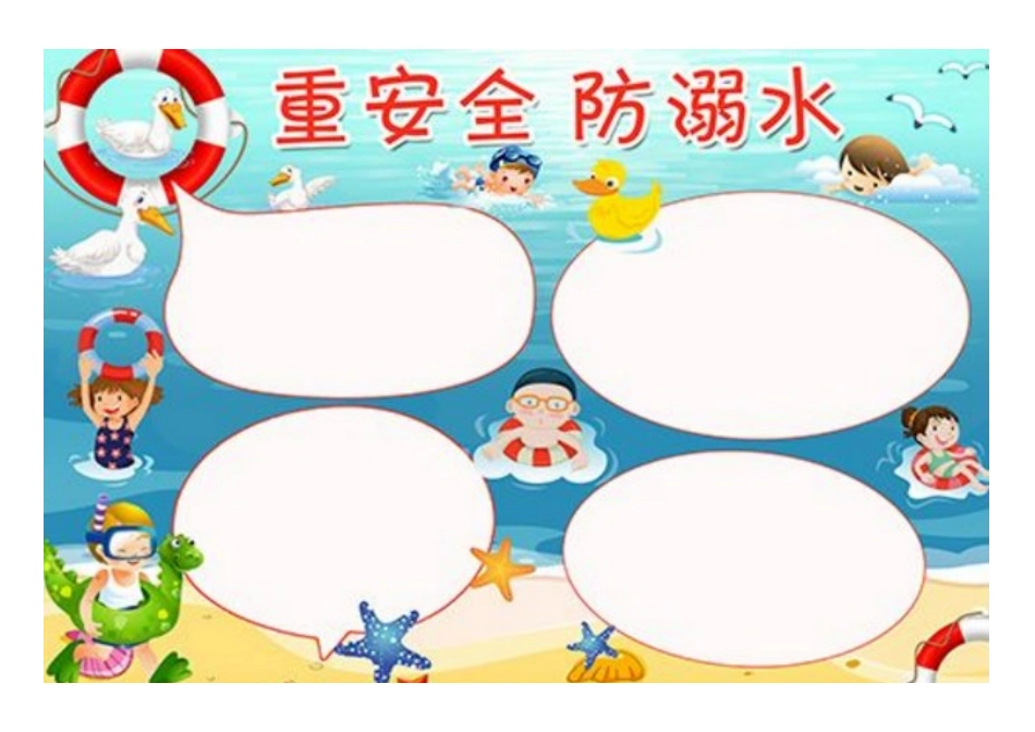 防溺水手抄报可直接打印_第3页