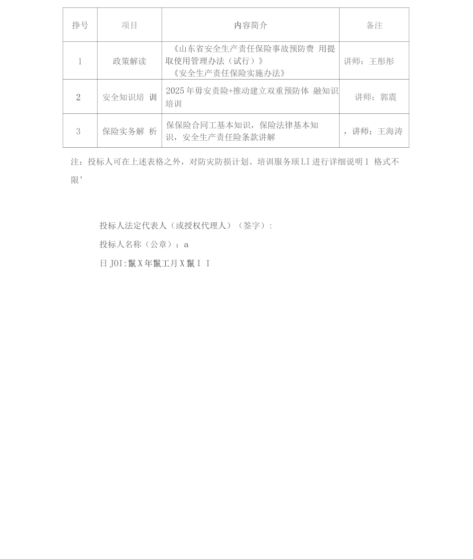 防灾防损及培训计划说明方案_第2页