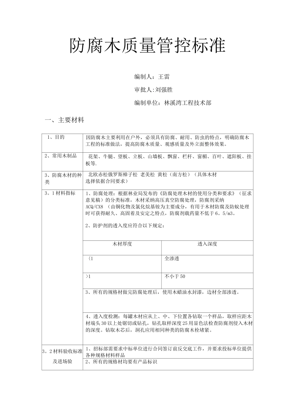 防腐木施工工艺标准-_第1页