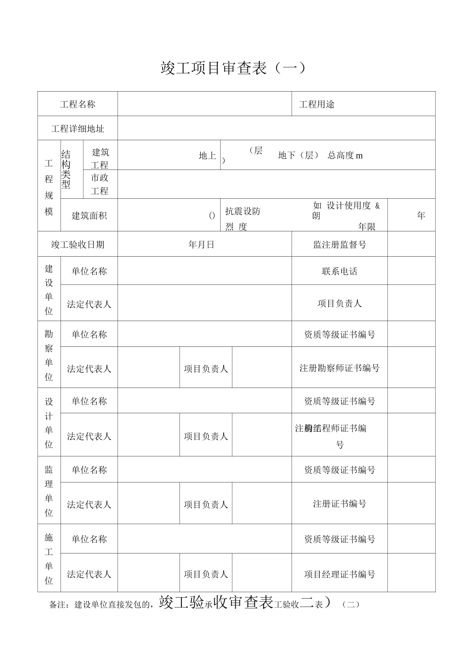 陕西省建设工程竣工验收报告_第2页
