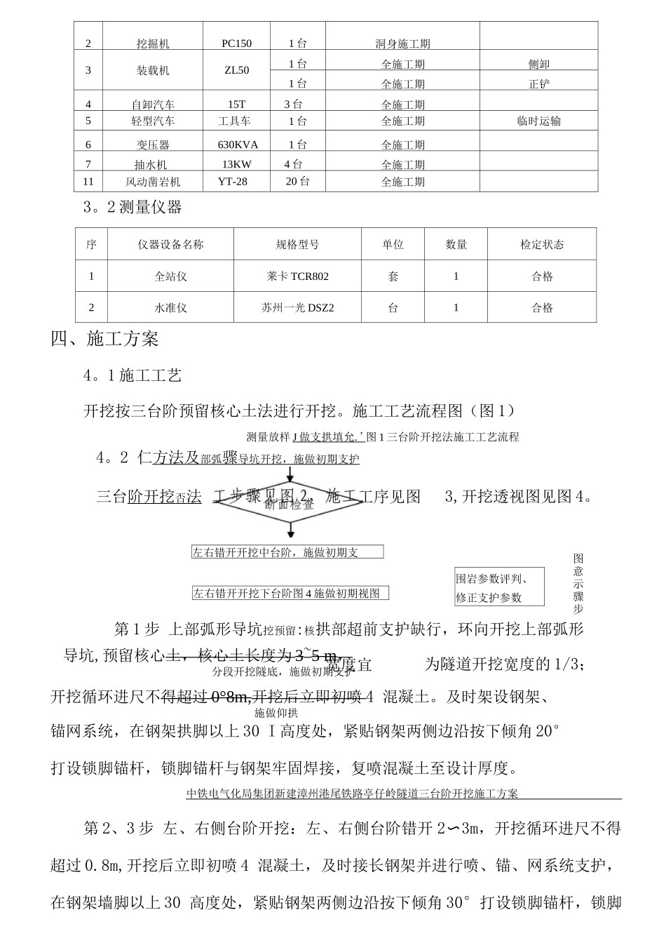 隧道三台阶开挖施工方案_第3页