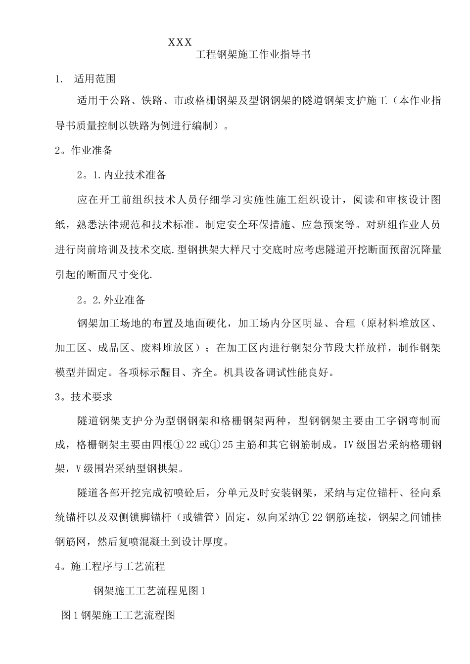 隧道钢架施工作业指导书_第2页