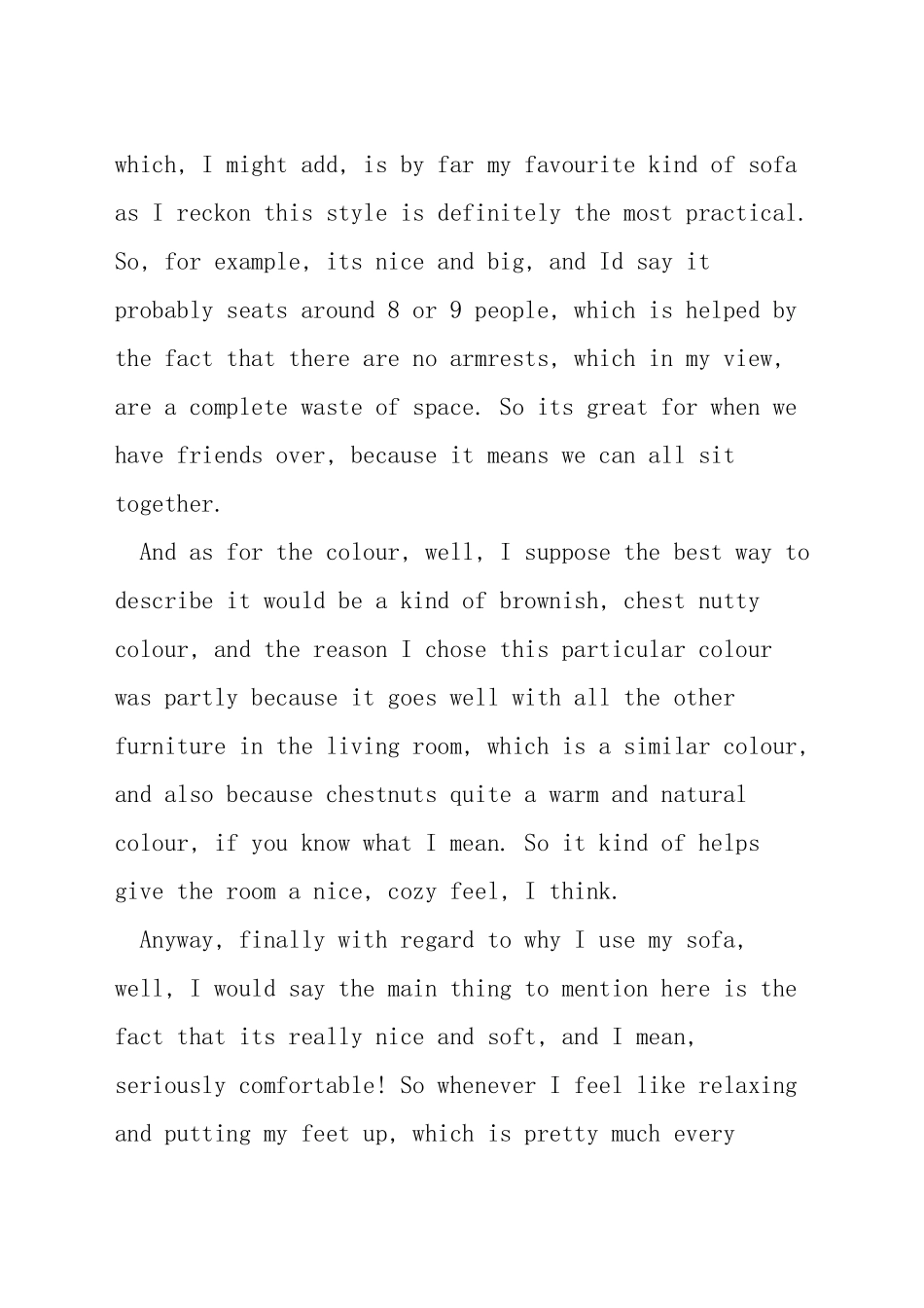 雅思口语furniture范文_第2页