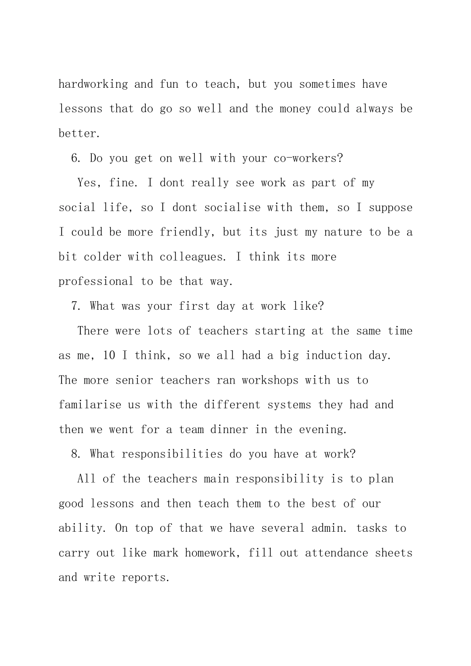 雅思口语工作话题_第2页