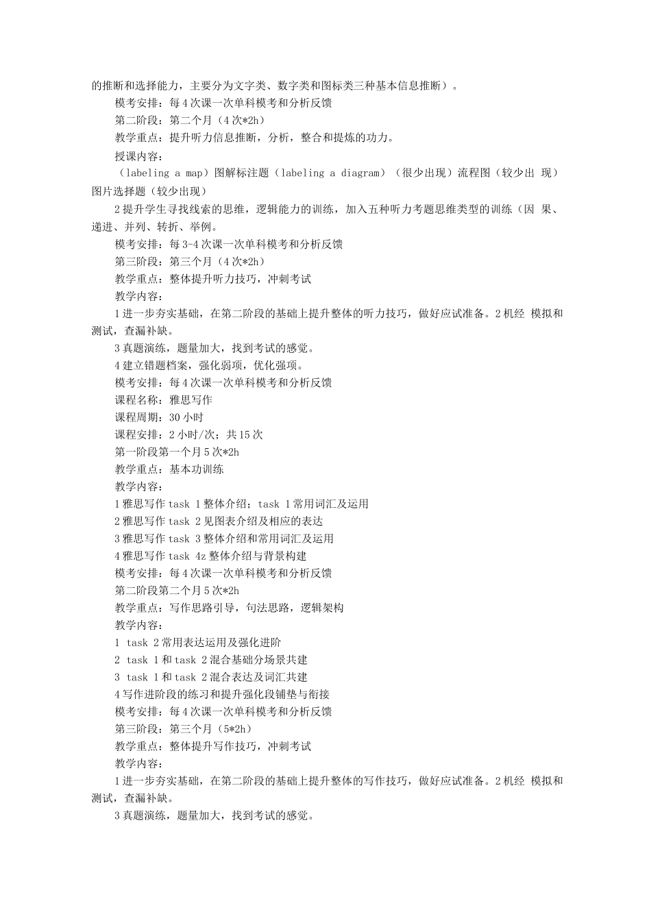 雅思口语教学计划_第2页