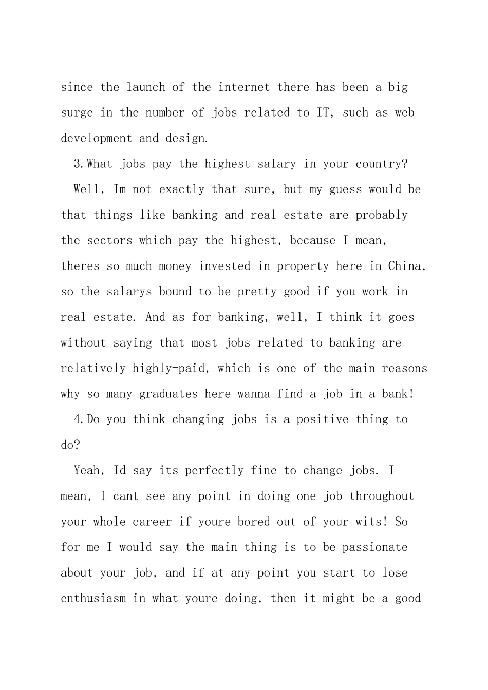 雅思口语有关job的话题_第2页