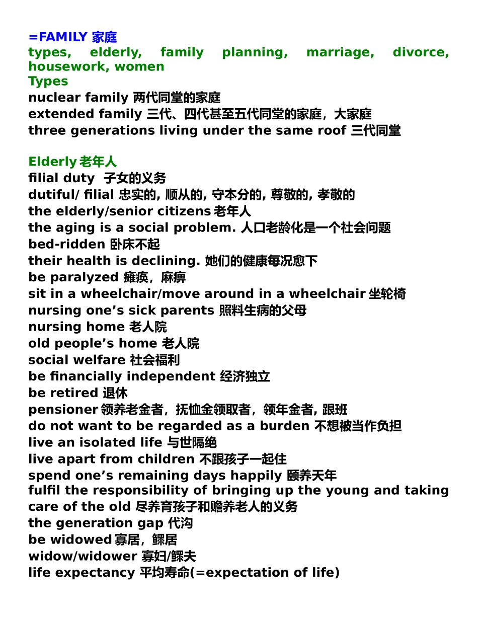 雅思口语话题必备词汇_第2页