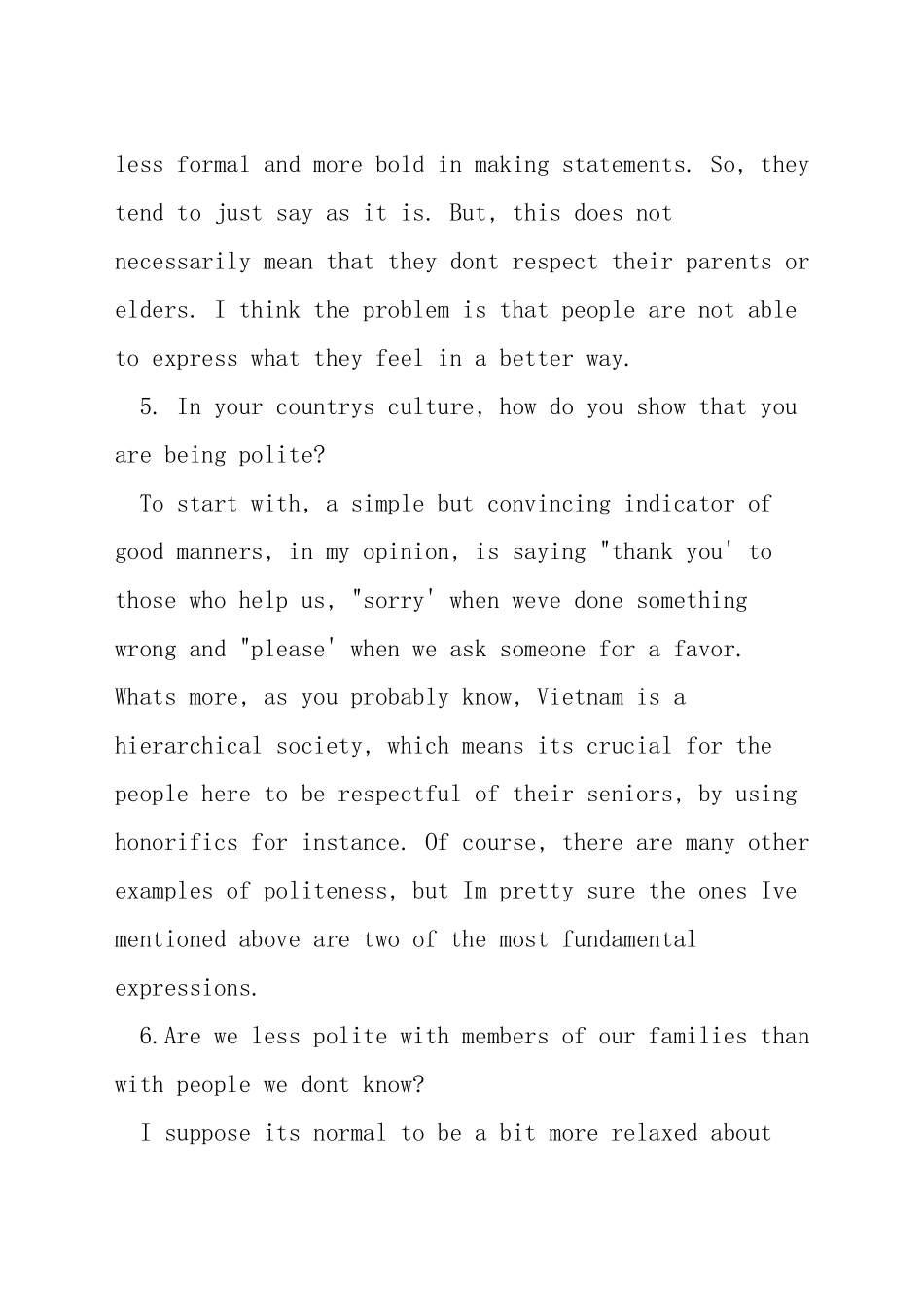 雅思口语话题礼貌_第2页