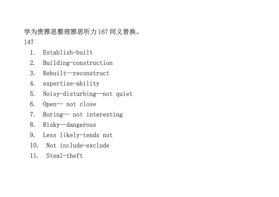 雅思听力同义词替换167学为贵_第3页