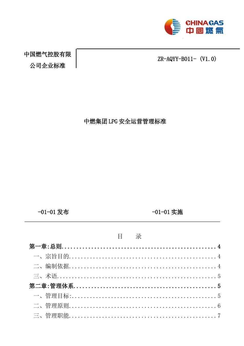 集团LPG安全运营管理标准概述_第2页