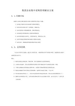 集团企业集中采购管理解决方案