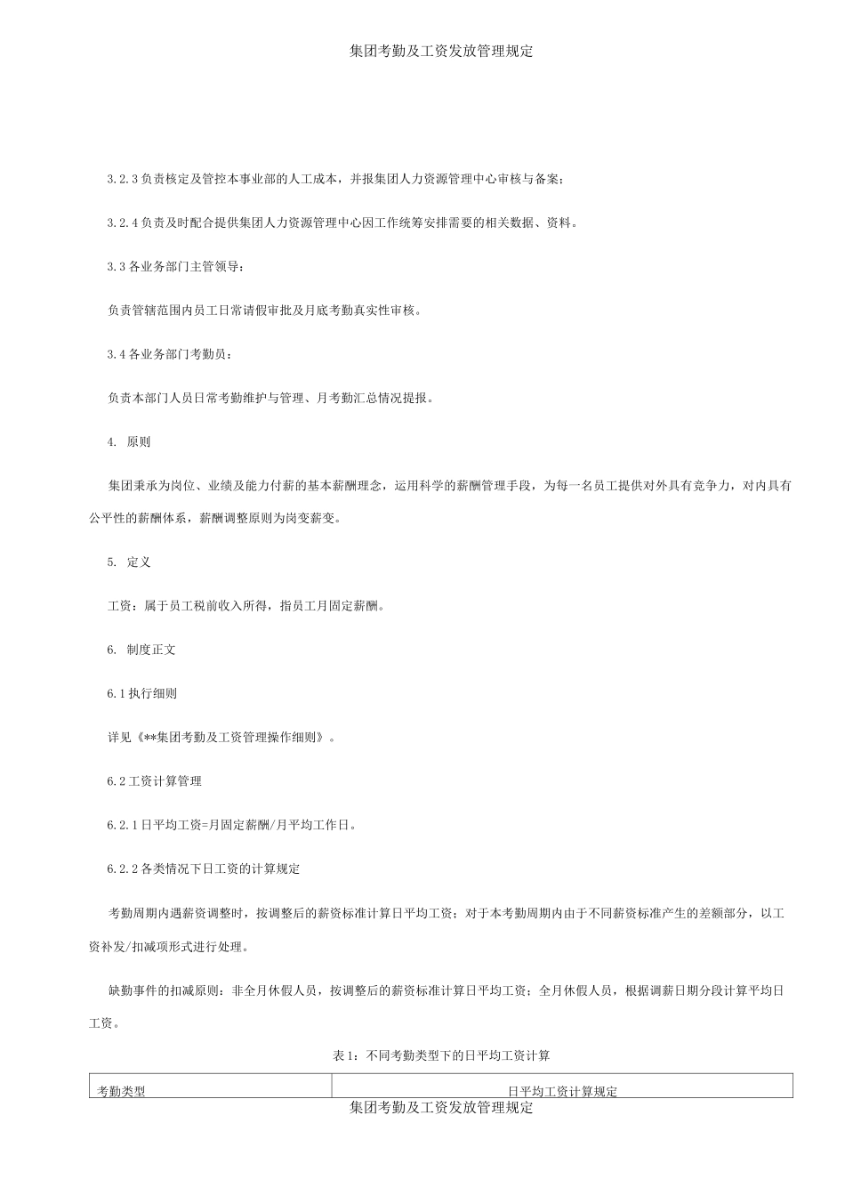 集团考勤及工资发放管理规定_第2页