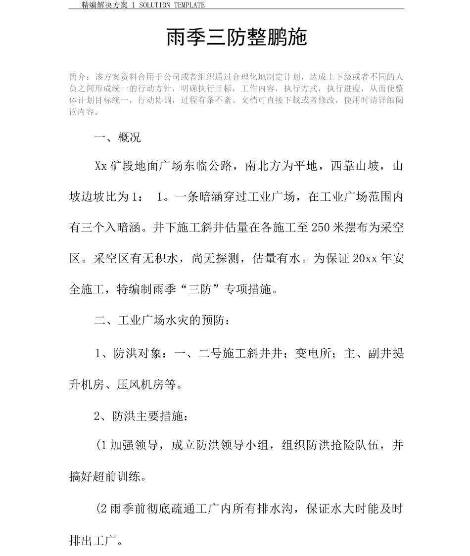 雨季三防整改措施_第2页