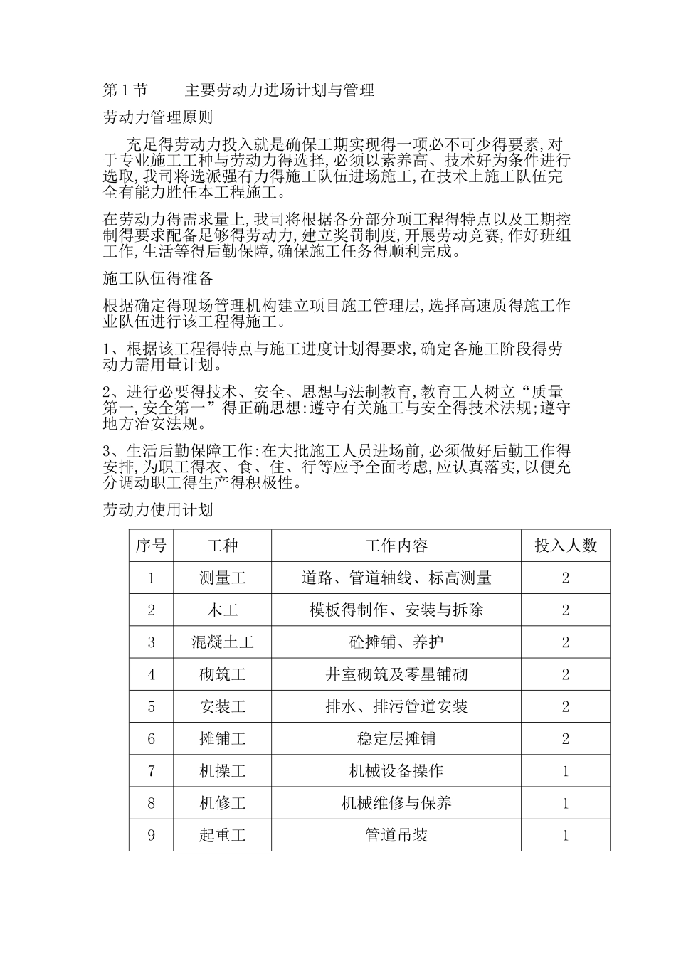 雨污分流项目施工组织设计_第2页