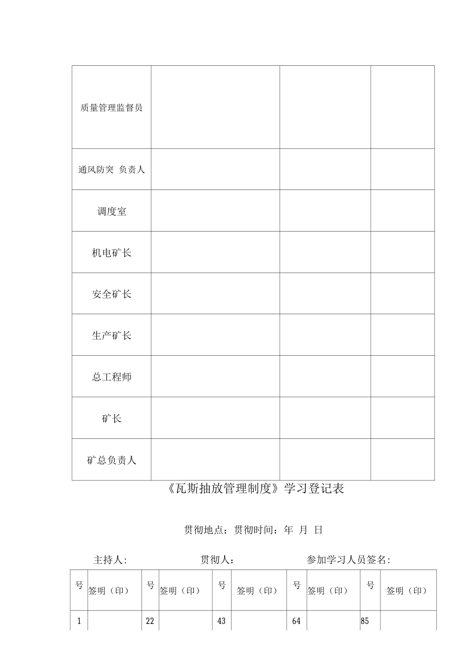 青山矿瓦斯抽放管理制度_第2页