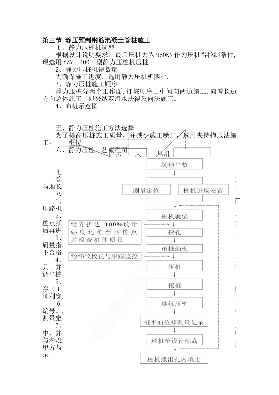 静压预制钢筋混凝土管桩施工_第1页