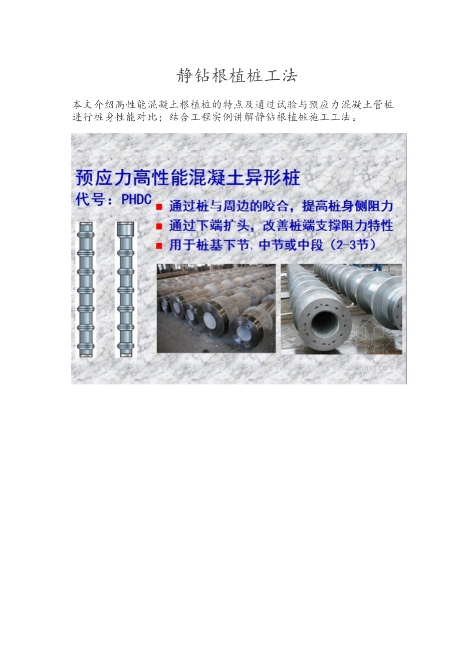 静钻根植桩工法图文并茂_第1页