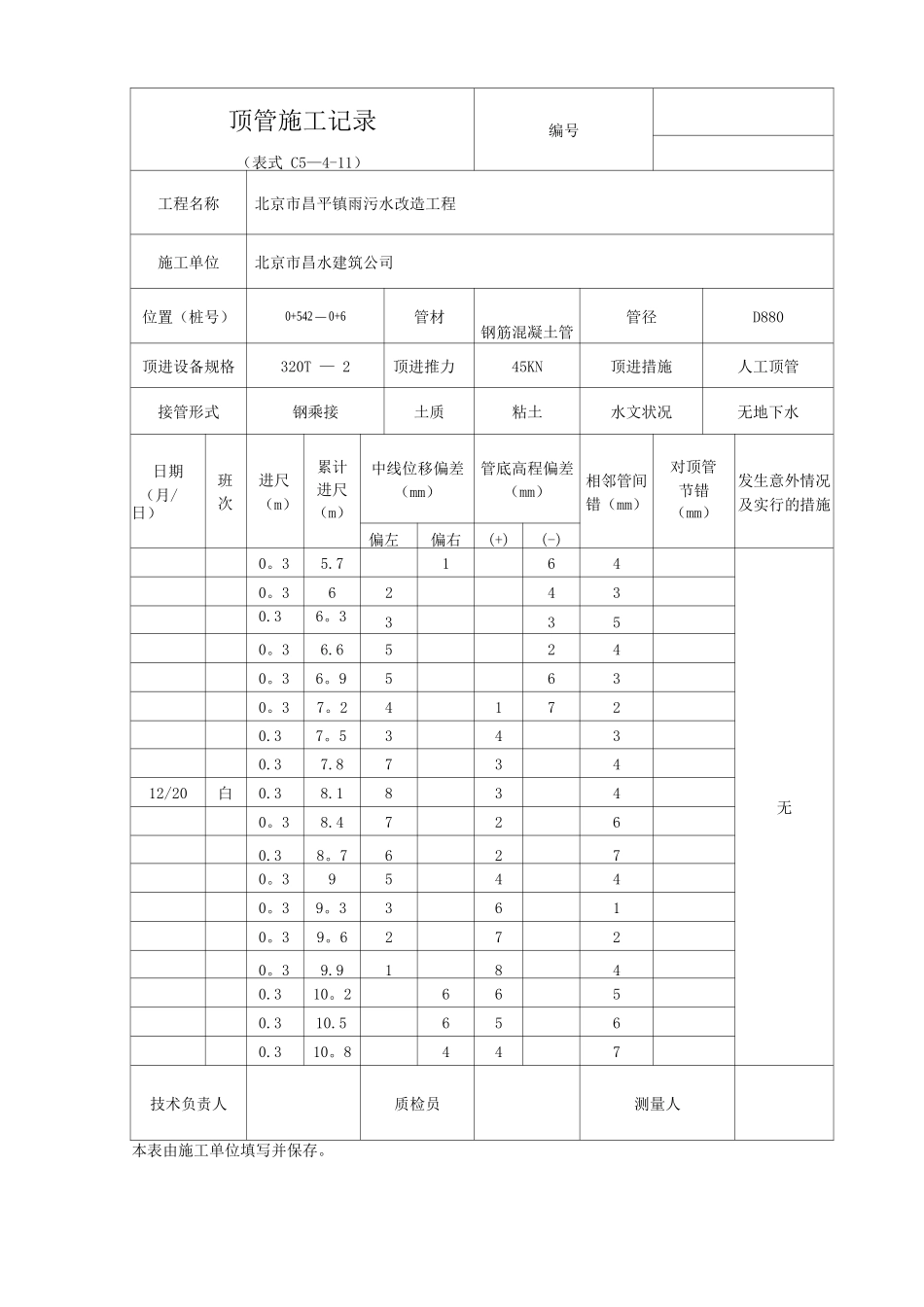 顶管施工记录_第2页