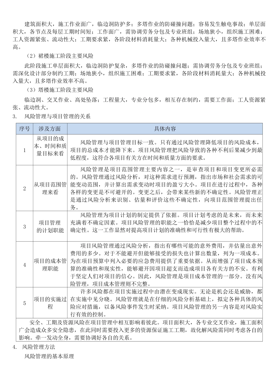 项目施工总承包风险管理及措施_第3页
