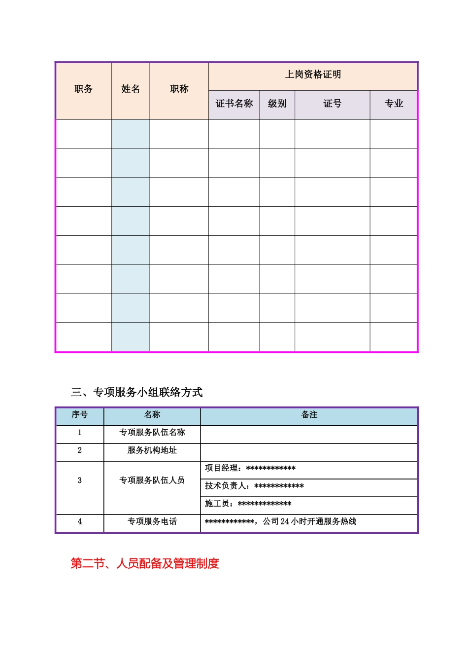 项目服务计划方案模板_第3页
