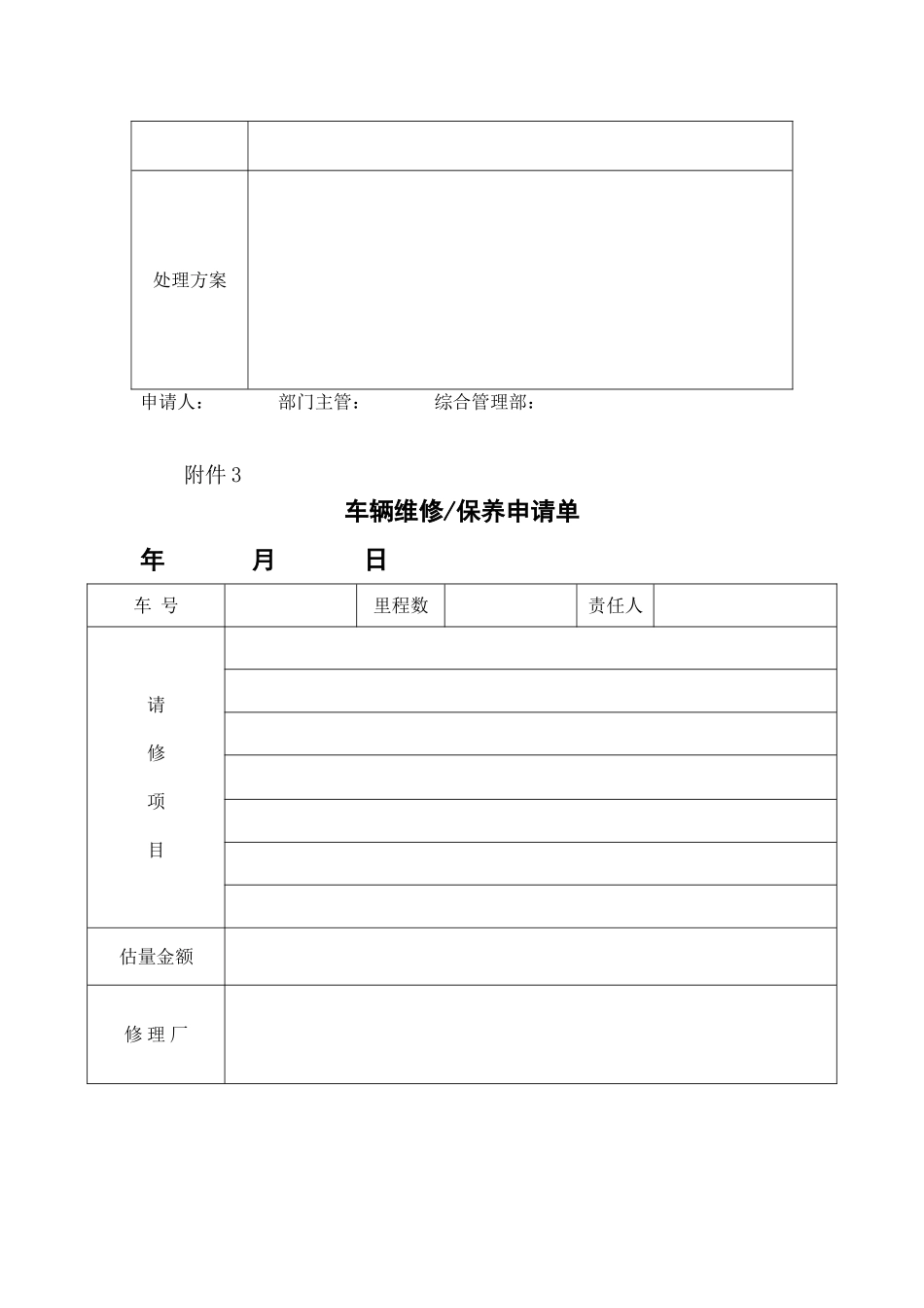 项目用车管理办法_第3页