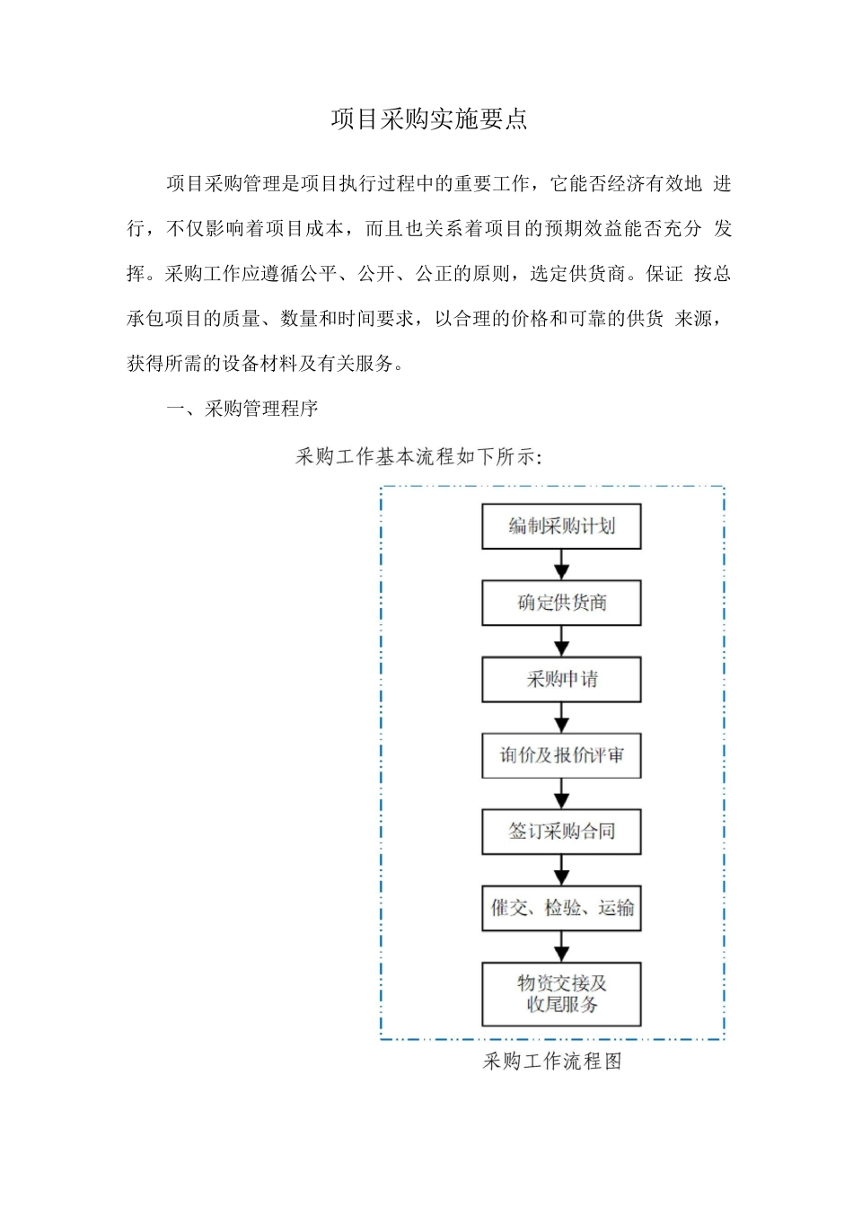 项目采购实施要点_第1页