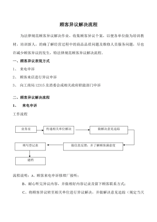 顾客异议处理流程