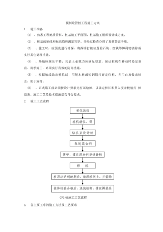 预制砼管桩工程施工方案