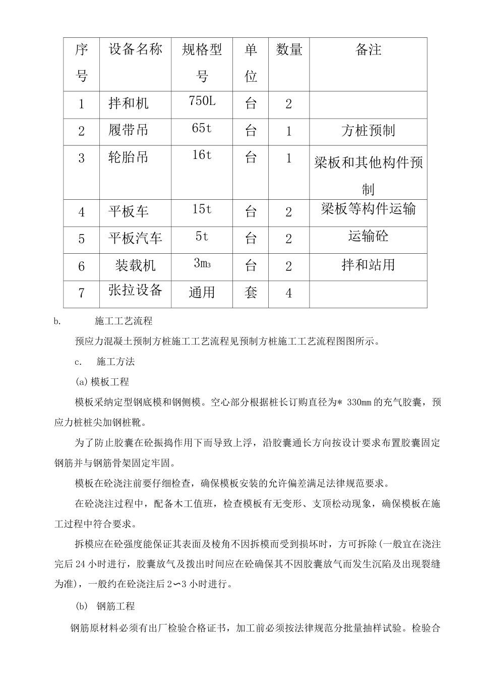 预应力方桩预制施工工艺_第2页