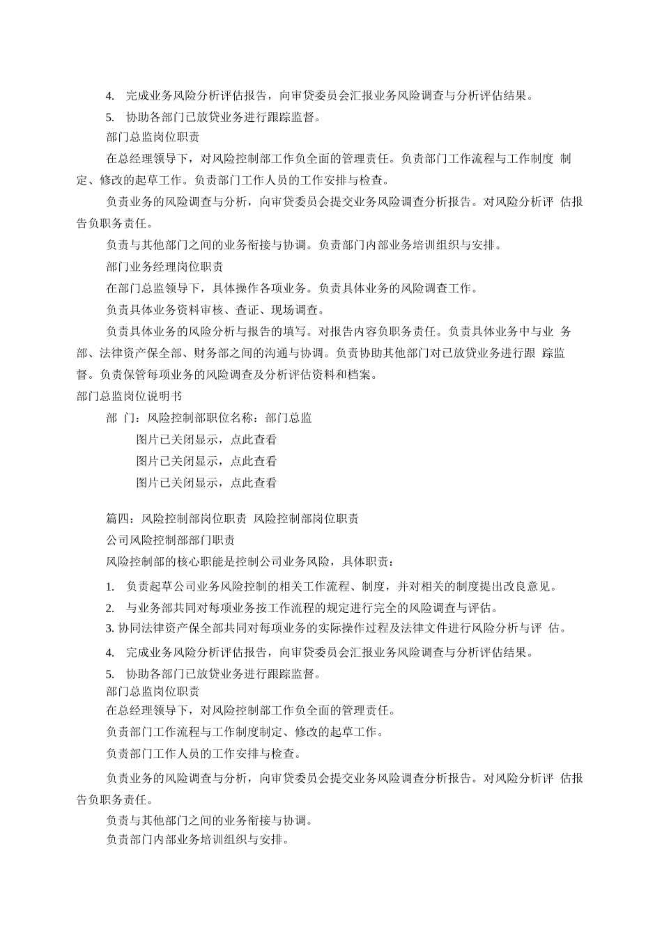 风险控制岗位职责(共)_第3页