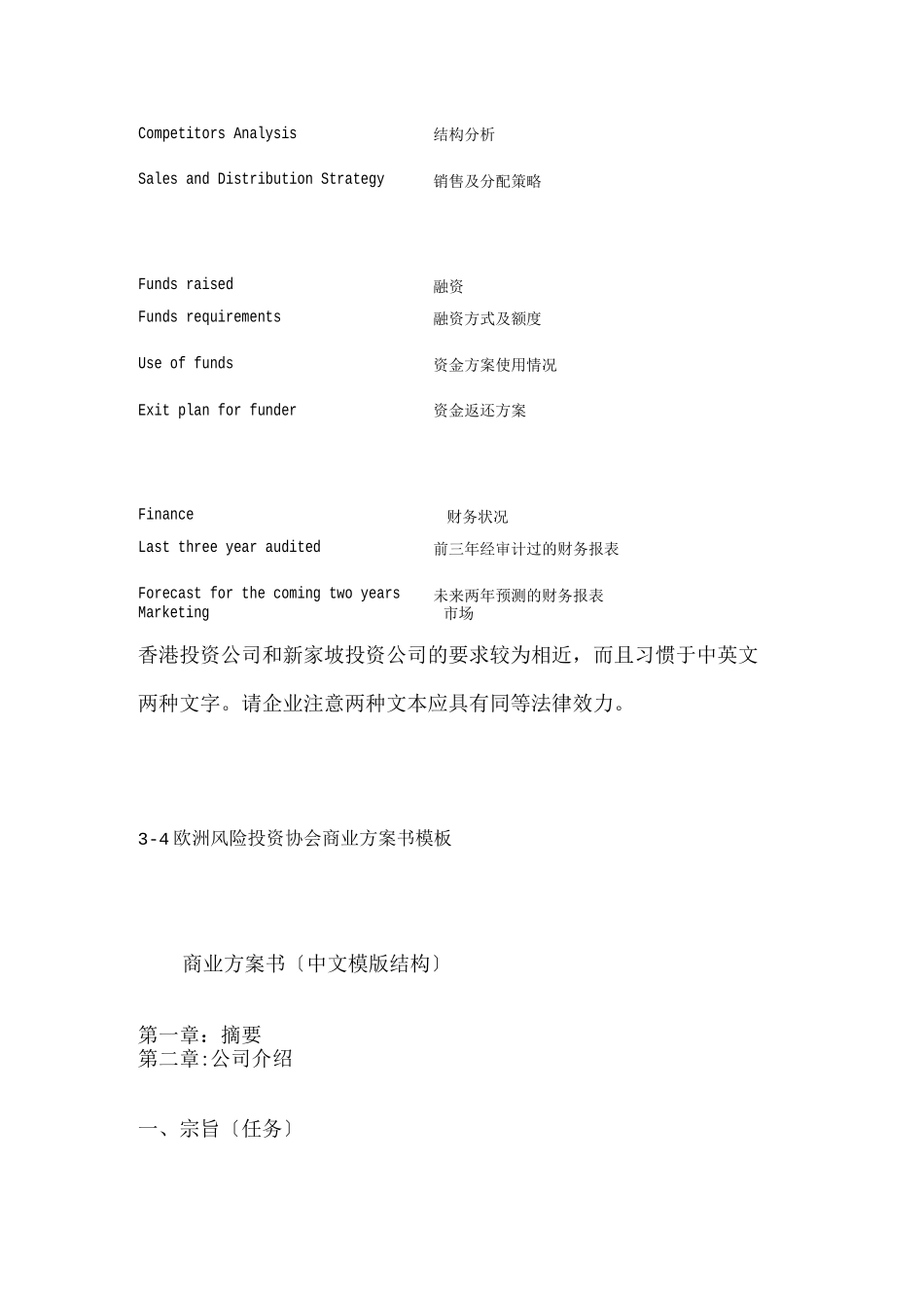 香港MJ国际融资公司商业计划书模板2_第2页