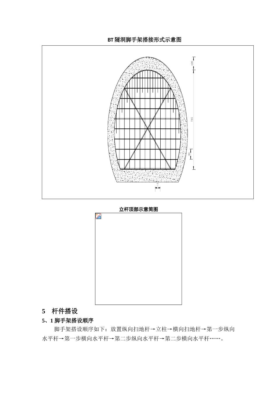 马蹄形隧洞脚手架搭接及计算_第2页