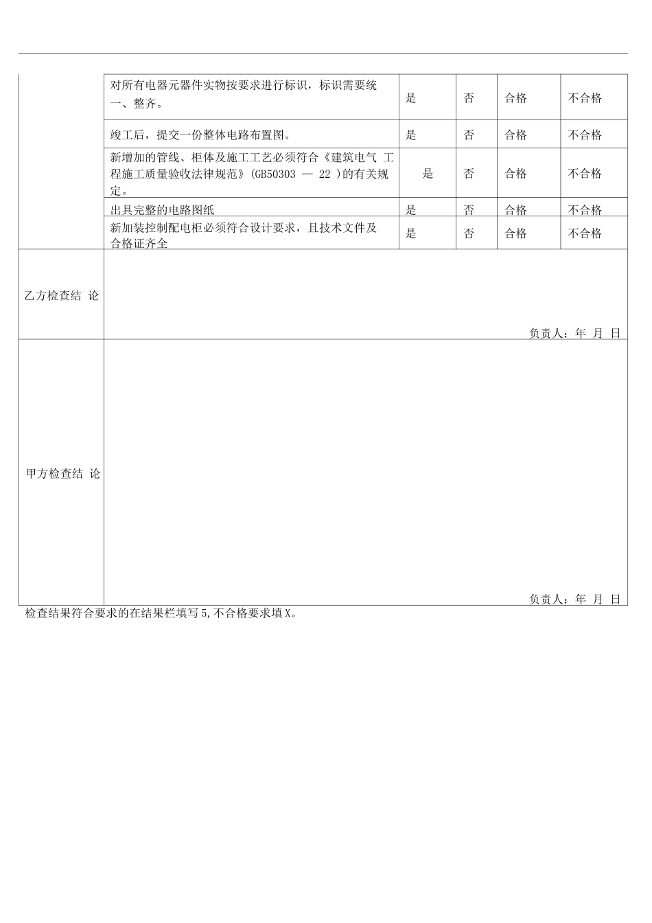 验收报告-厂房电气线路节能降耗改造维修验收单_第2页